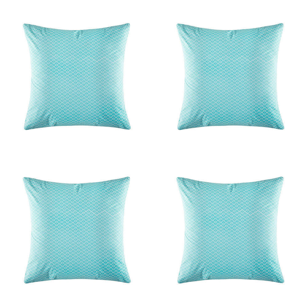 4PK Kas Australia Alva Euro Throw Pillowcase 65x65cm - Aqua