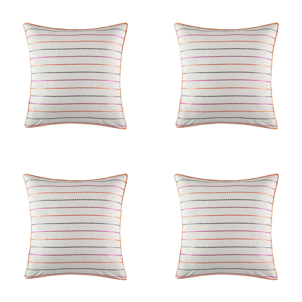 4PK Kas Australia Tarli Euro Throw Pillowcase 65x65cm - Multicoloured