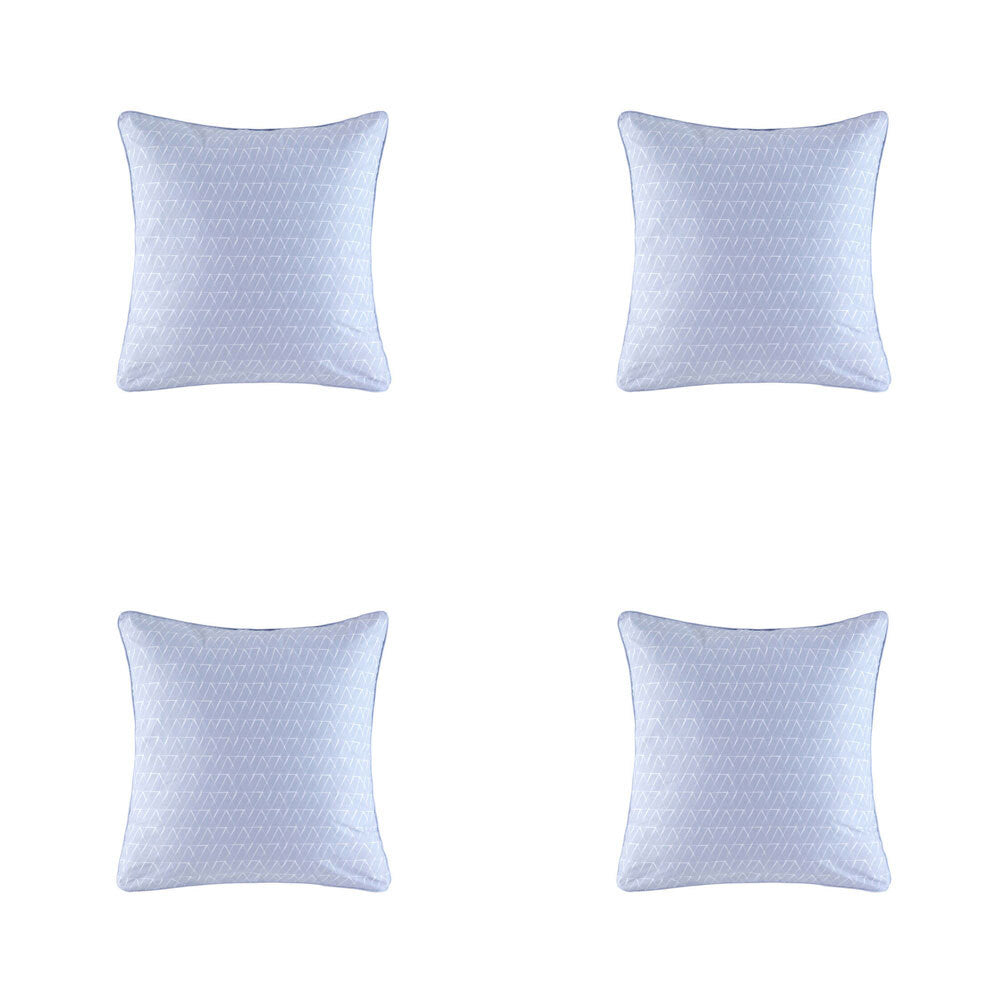 4PK Kas Australia Rosetta Euro Throw Pillowcase 65x65cm - Grey