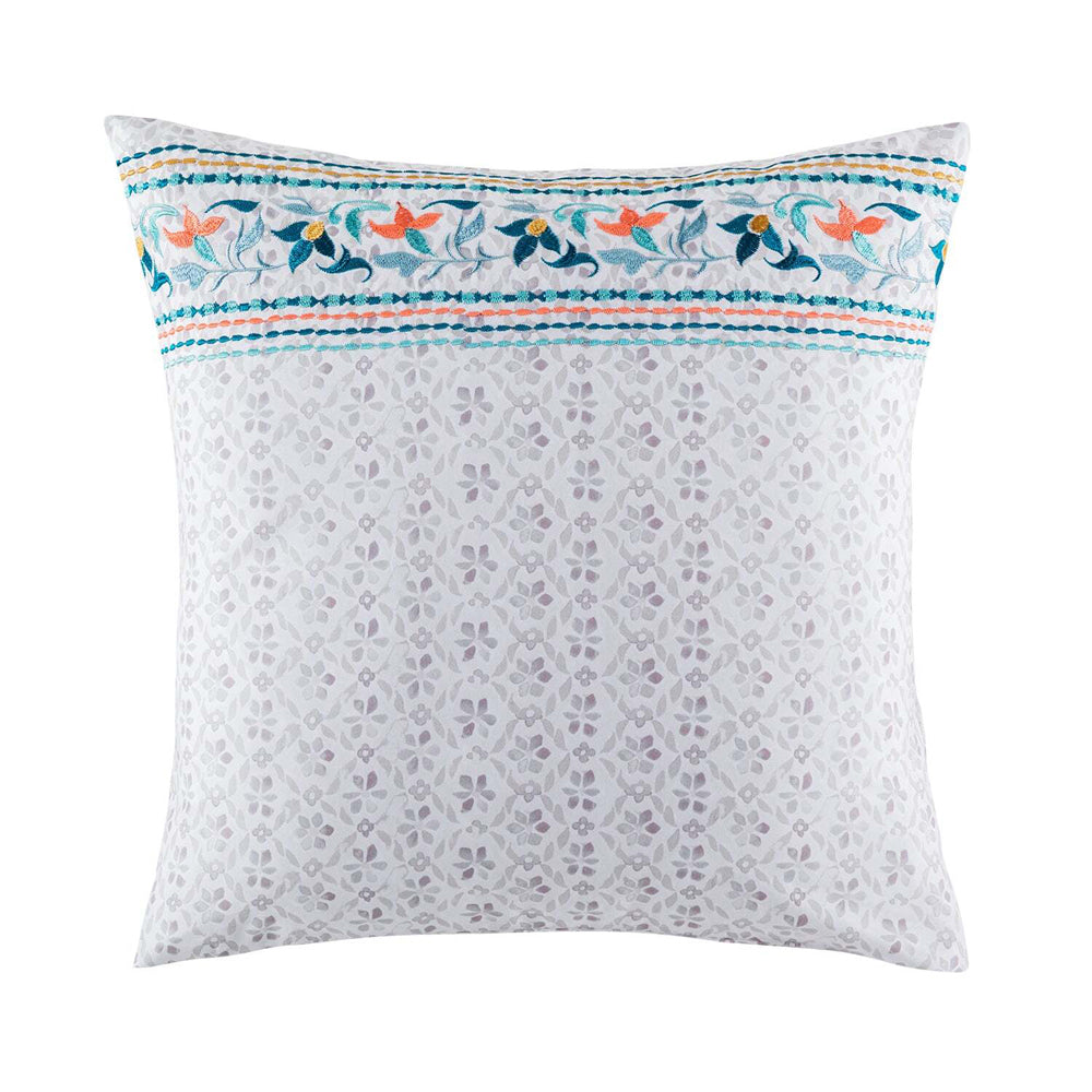 2PK Kas Australia Vernie Euro Throw Pillowcase 65x65cm - Multicoloured
