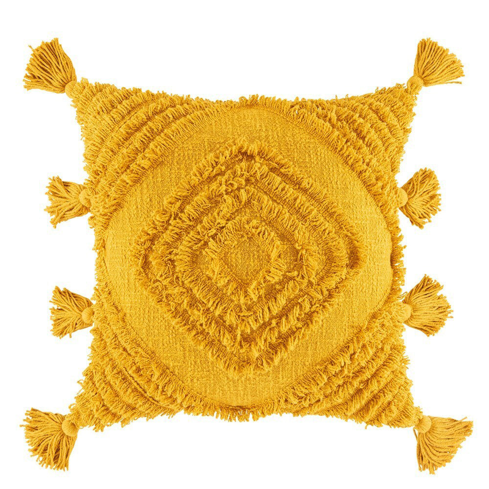 Kas Australia Daffie Filled Cushion Decor Square 50x50cm - Mustard