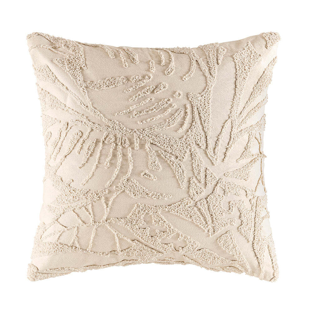 2PK Kas Australia Tropic Filled Cushion Decor Square 50x50cm - Natural