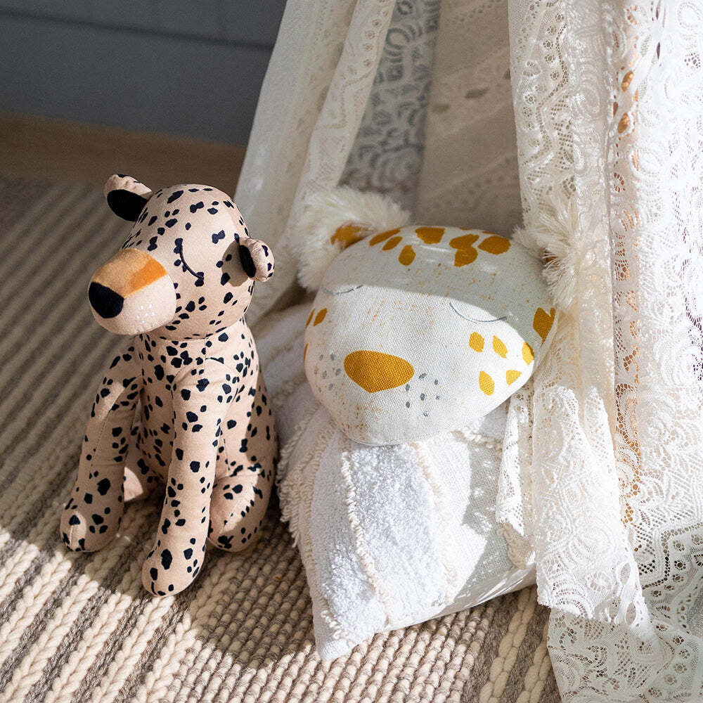 2PK Kas Kids Lenny Plush Cushion Decor 27x37cm - Multicoloured