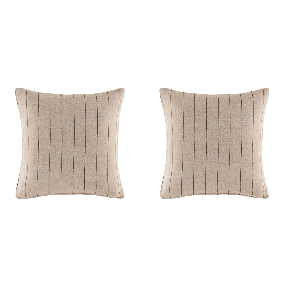 2PK Kas Australia Kew Filled Cushion Decor Square 50x50cm - Black