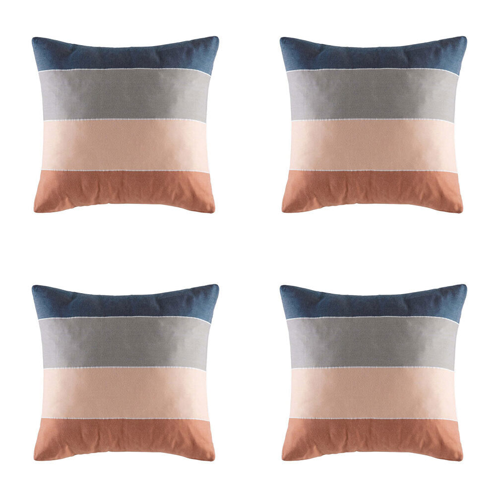 4PK Kas Australia Swansea Euro Throw Pillowcase 65x65cm - Multicoloured