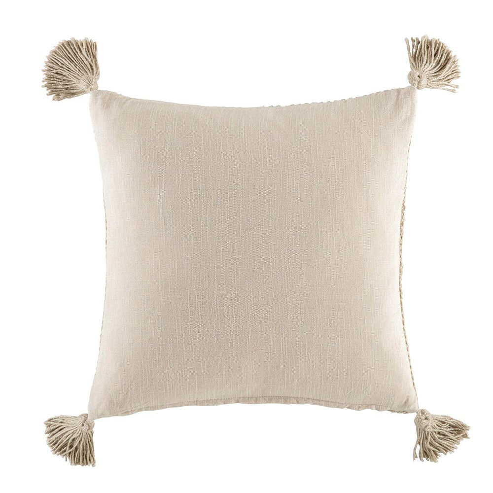 Kas Australia Balla Filled Cushion Decor Square 50x50cm - Natural