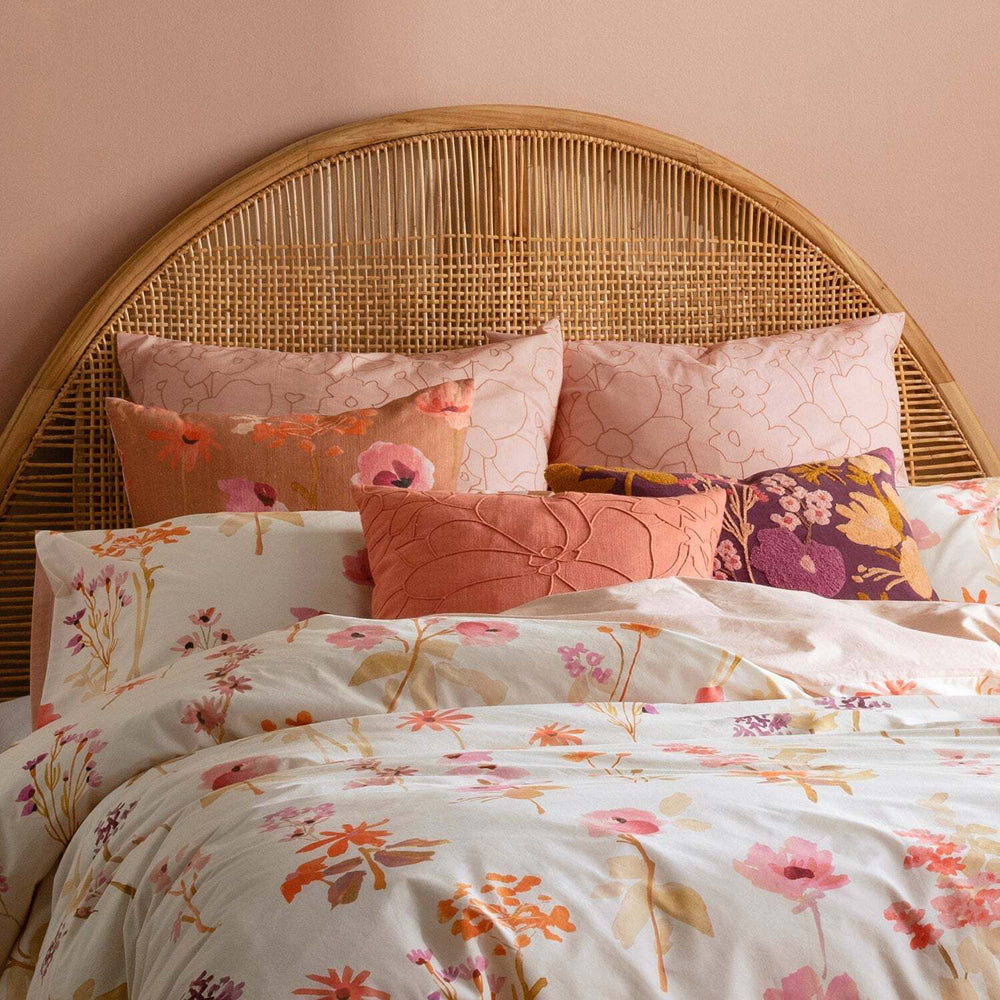 Kas Australia Clara Filled Cushion Decor Square 50x50cm - Multicoloured