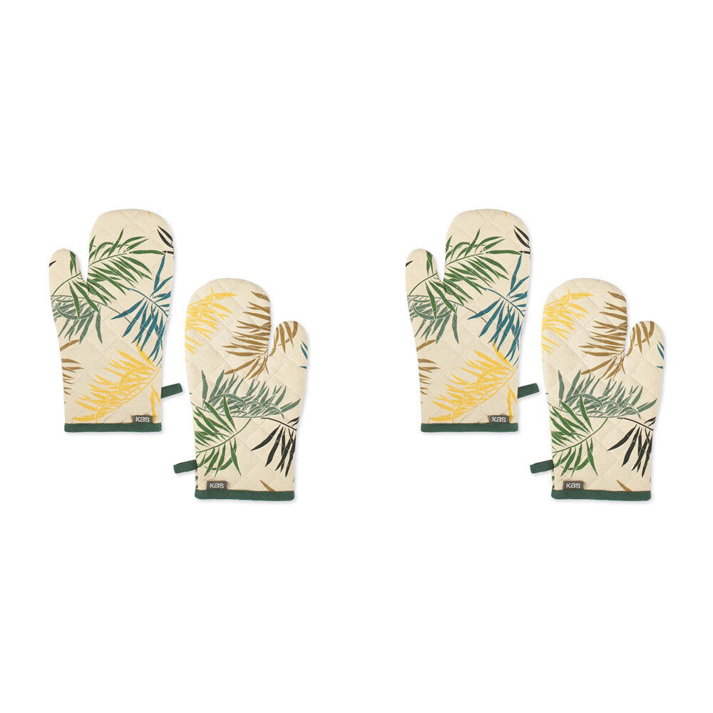 2PK Kas Australia Aruba Oven Mitts Pair Set 18x33cm - Multicoloured