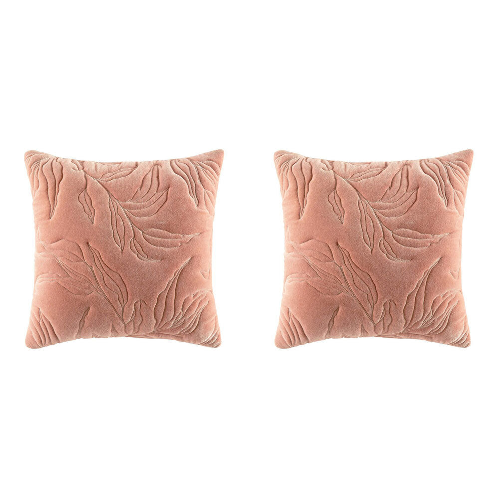 2PK Kas Australia Lara Filled Cushion Decor Square 50x50cm - Blush