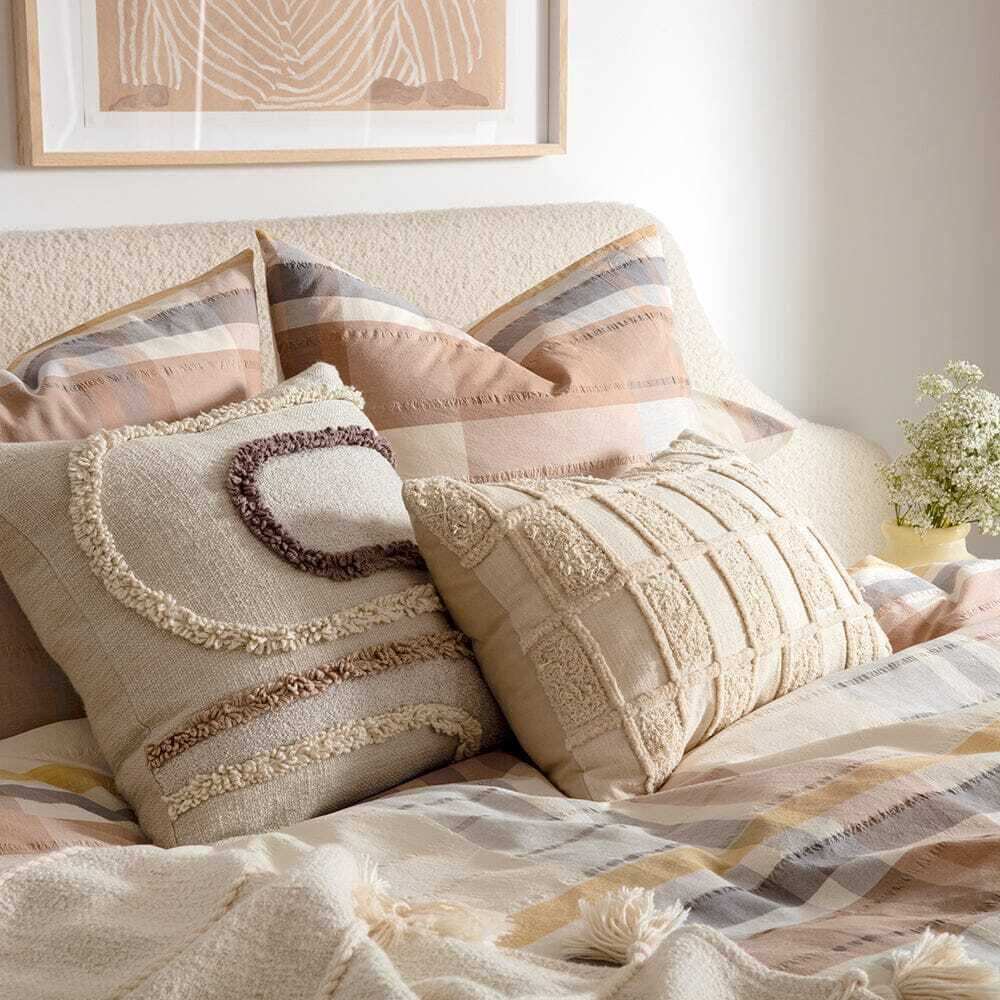 4PK Kas Australia Seville Euro Throw Pillowcase 65x65cm Multicoloured
