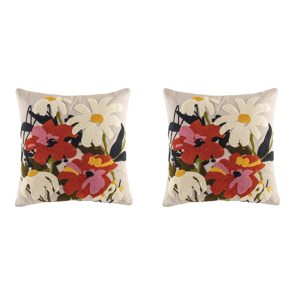 2PK Kas Australia Olie Filled Cushion Decor Square 50x50cm - Multicoloured