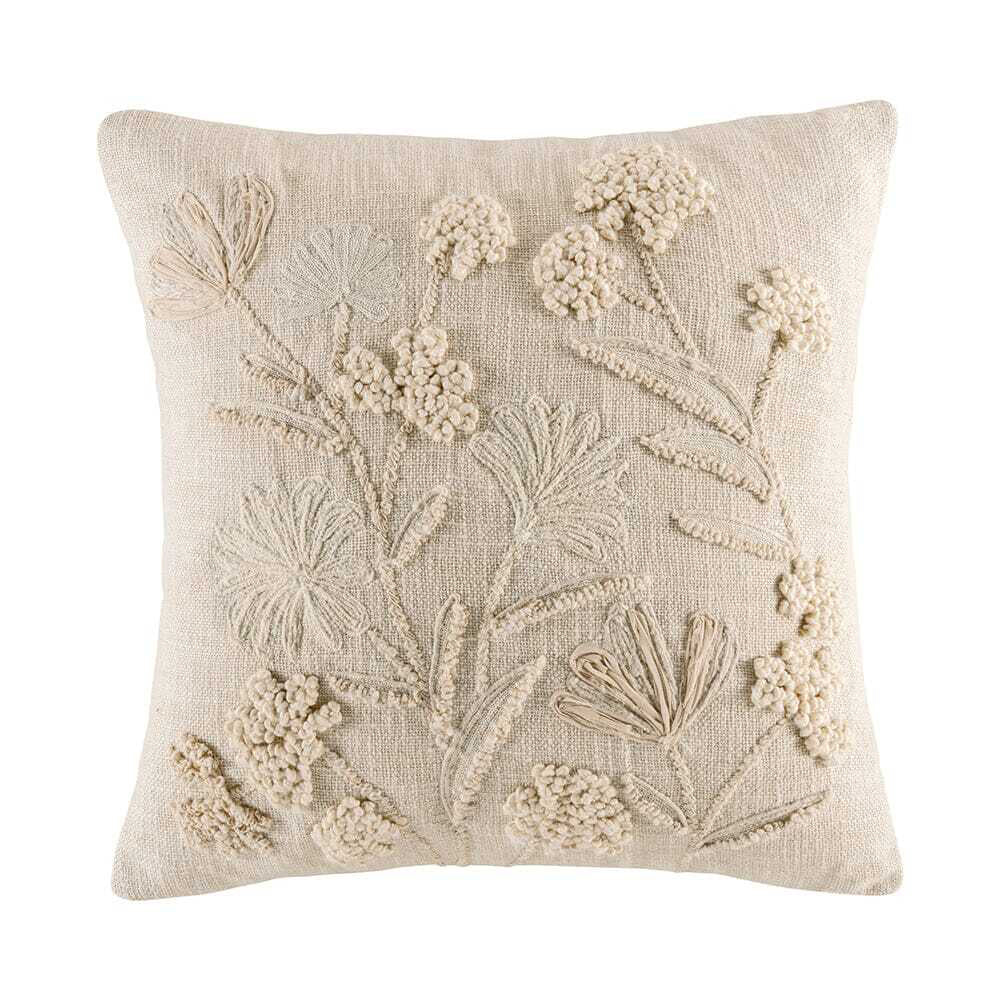 Kas Australia Mika Filled Cushion Decor Square 50x50cm - Natural