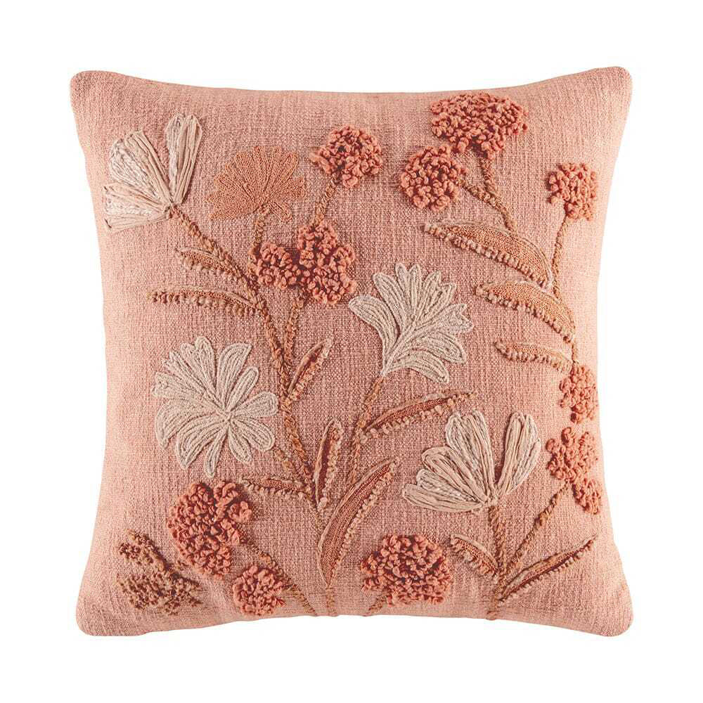 2PK Kas Australia Mika Filled Cushion Decor Square 50x50cm - Rose