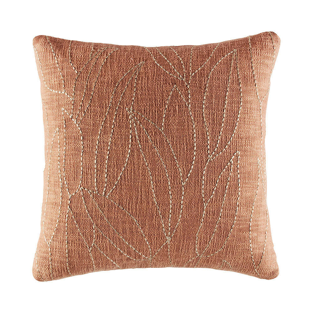 Kas Australia Lennon Filled Cushion Decor Square 50x50cm - Almond