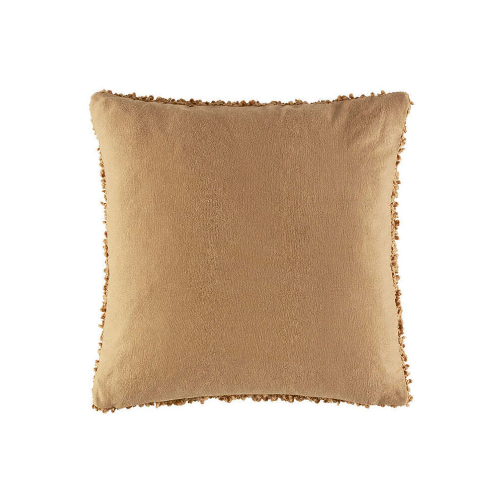 2PK Kas Australia Rye Filled Cushion Decor Square 50x50cm - Tan