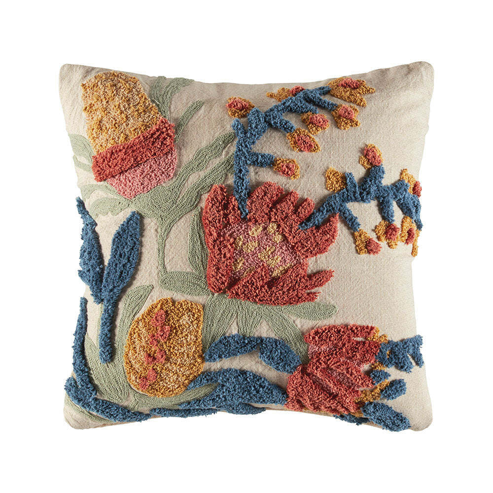 Kas Australia Ferndale Filled Cushion Decor Square 50x50cm - Multicoloured