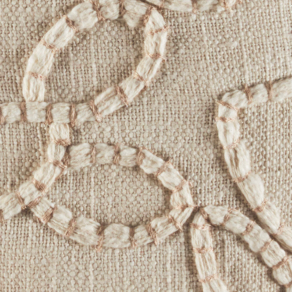 Kas Australia Hampstead Filled Cushion Decor Square 50x50cm - Natural