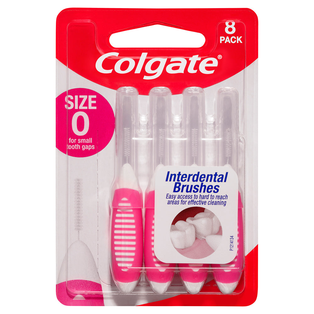 2x 8PK Colgate Interdental Brush - Size 0