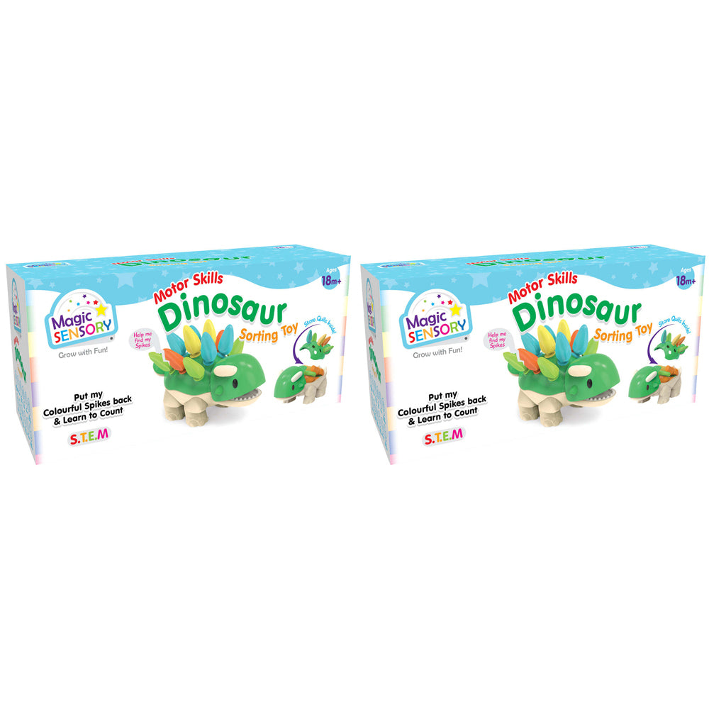 2PK Magic Sensory Fine Motor Skills Kids Sorting Toy - Dinosaur 18m+