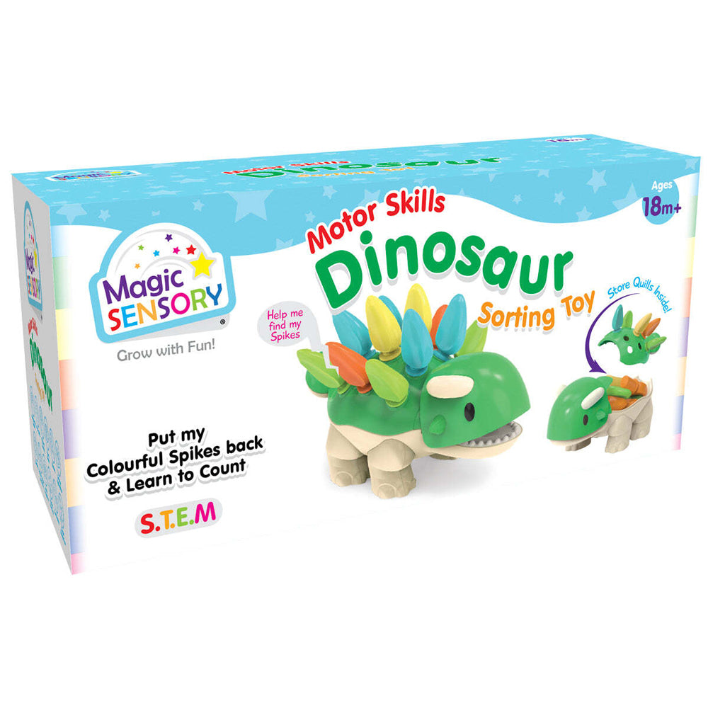 2PK Magic Sensory Fine Motor Skills Kids Sorting Toy - Dinosaur 18m+