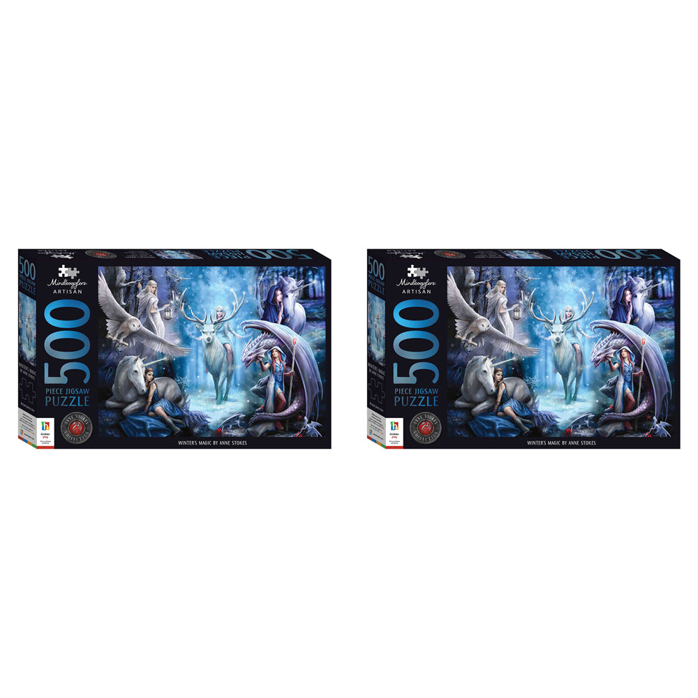 2PK 500pc Mindbogglers Artisan 61x46cm Jigsaw Puzzle - Winter's Magic