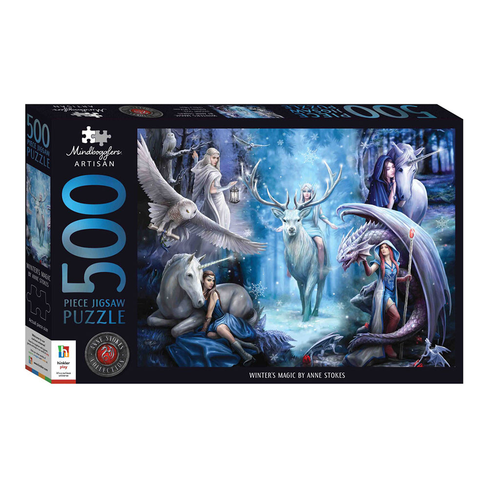 2PK 500pc Mindbogglers Artisan 61x46cm Jigsaw Puzzle - Winter's Magic