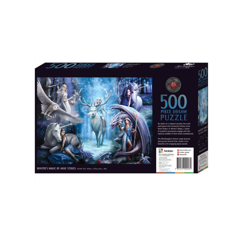 2PK 500pc Mindbogglers Artisan 61x46cm Jigsaw Puzzle - Winter's Magic