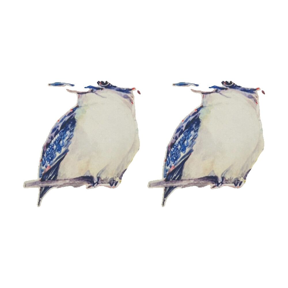 2PK J.Elliot Home Kookaburra Outdoor Cushion Pillow Decor 50x50x12cm Green & Ivory
