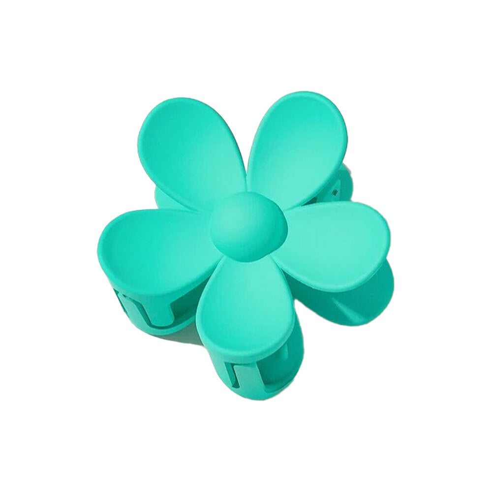 6PK Kids/Children Non-Slip Plastic Flower Claw Hair Clip 7x7cm - Assorted
