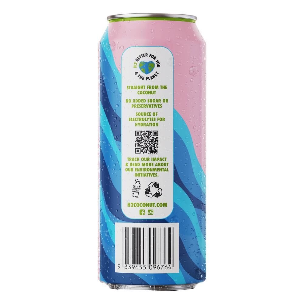 12PK H2 Coco 500ml Pure Natural Coconut Water w/ Lychee Fruit Drink