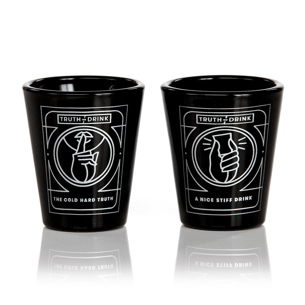 2x 2pc Cut Games Truth or Drink Shot Glasses Party Game 18y+