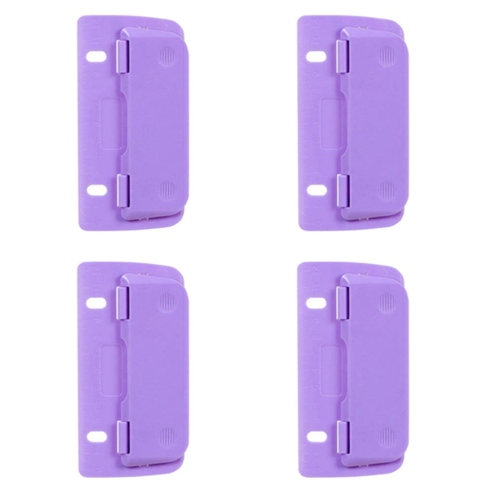 4x ColourHide Bindermate 2 Hole Punch Maker - Purple