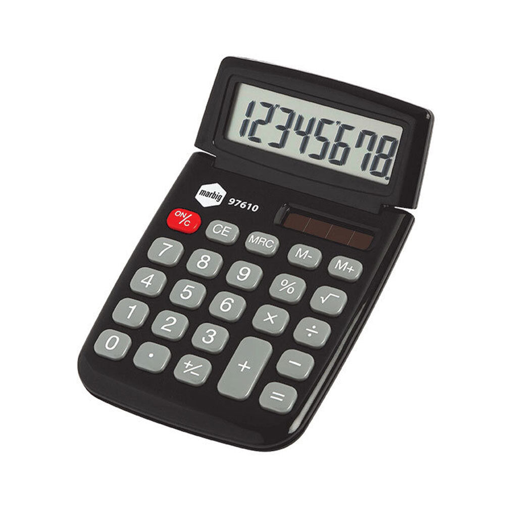 2PK Marbig Dual Powered 8 Digit Pocket Calculator