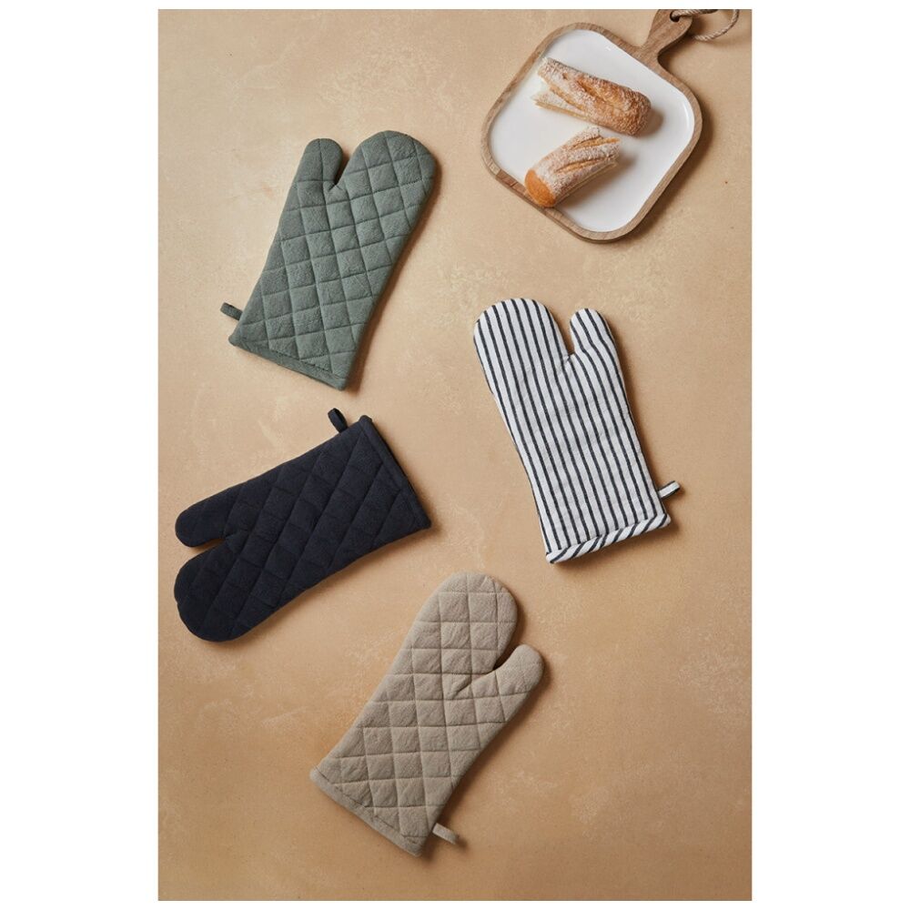 2PK J.Elliot Home Jules Oven Mitt Kitchen Accessory 19x35x2cm Charcoal