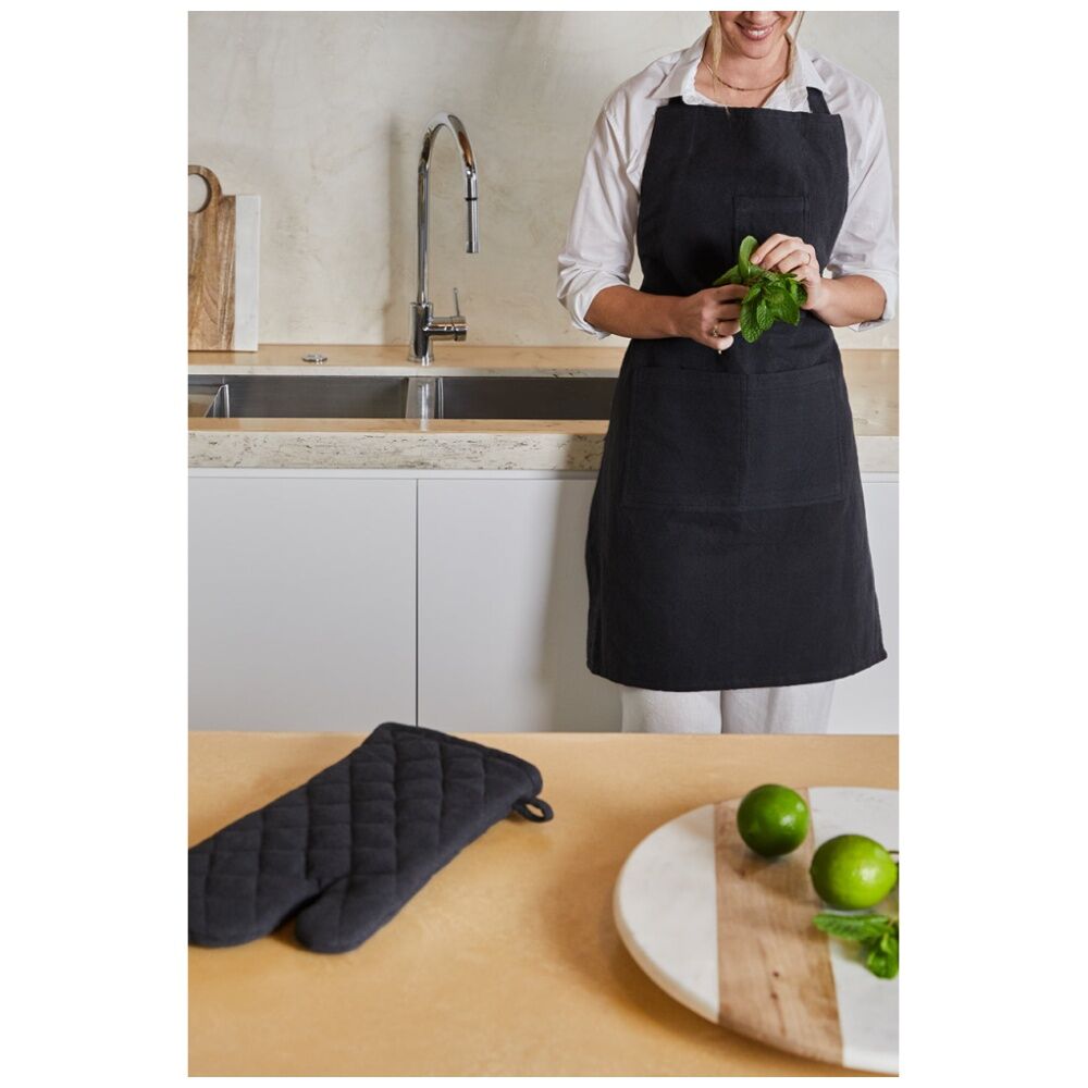 4PK J.Elliot Home Jules Oven Mitt Kitchen Accessory 19x35x2cm Charcoal