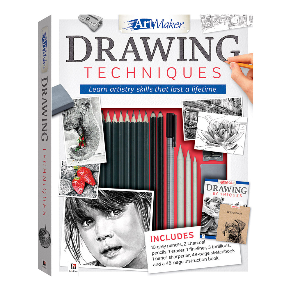 2PK Art Maker Drawing Techniques Illustration Activity Kit Teens/Adults 12y+