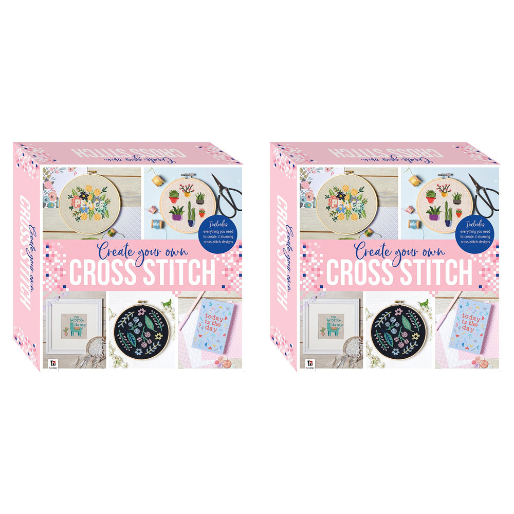 2PK Craft Maker Create Your Own Cross Stitch Art Activity Kit