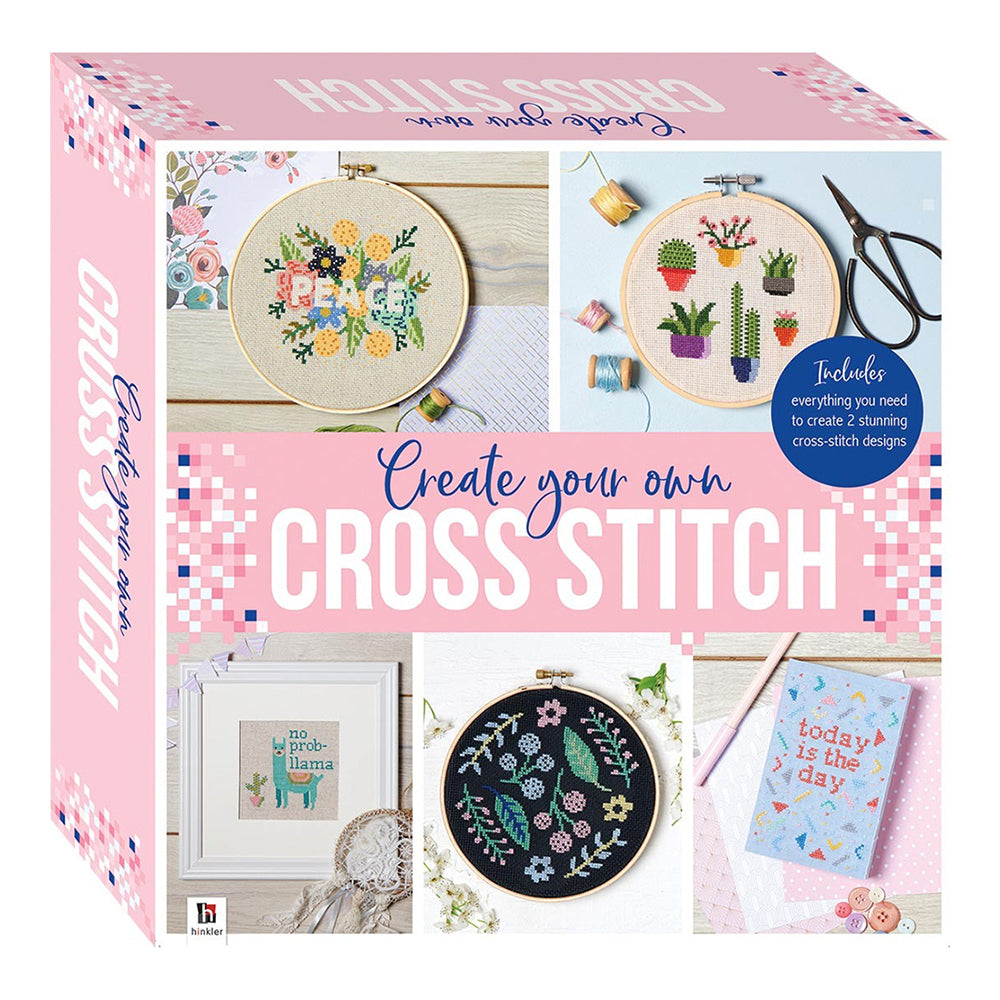 2PK Craft Maker Create Your Own Cross Stitch Art Activity Kit