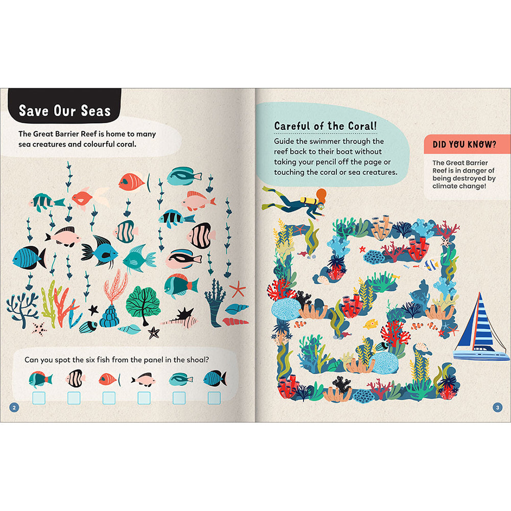 4x Building Blocks Eco Zoomers Earth Friendly Kids Activity Book 5y+