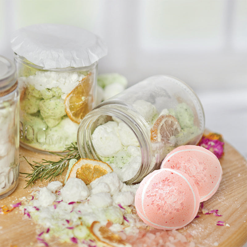 2PK Craft Maker Classic Bath Bomb Making Activity Kit Rose Scented