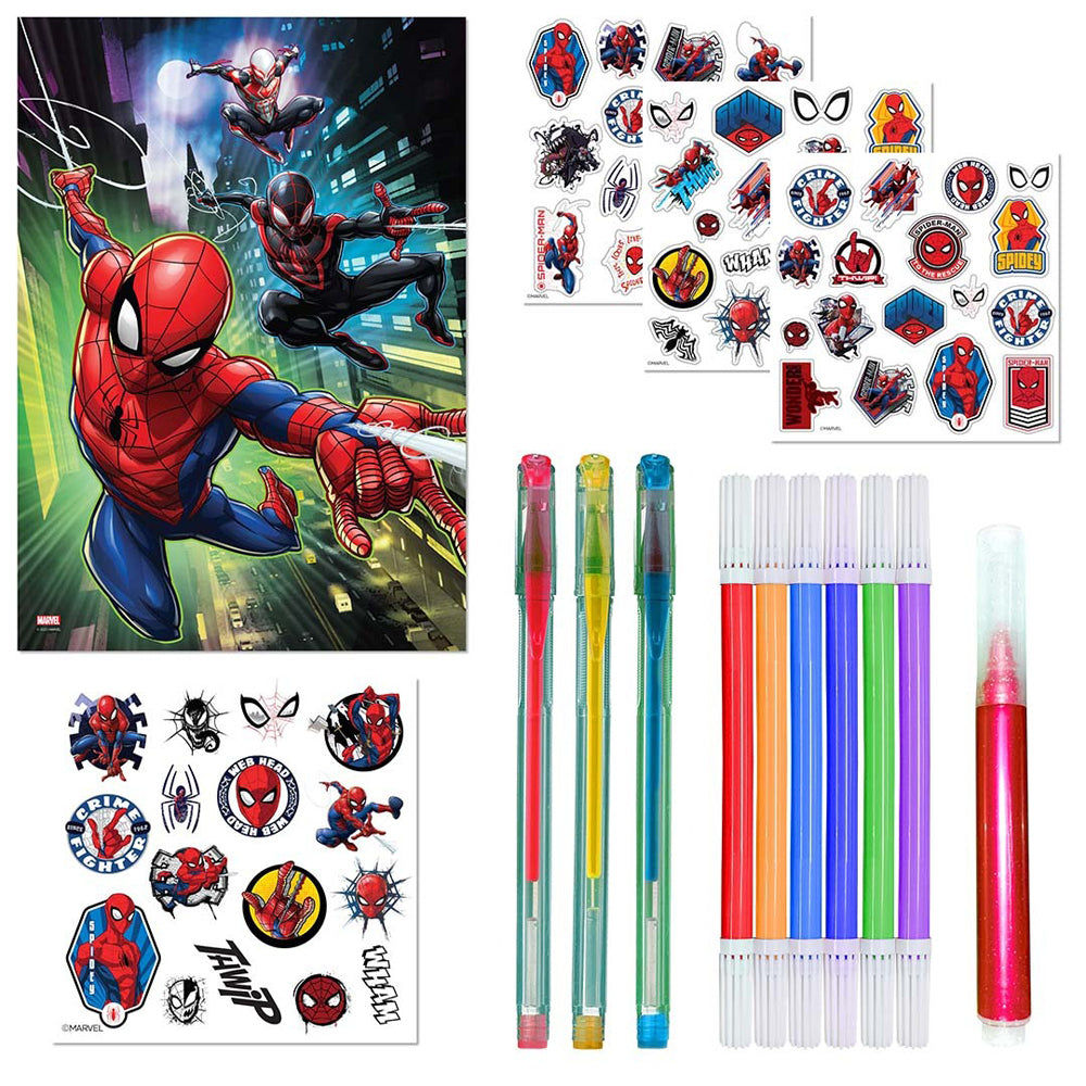 2PK Bookoli Kids Super Spider-Man 64-Page Colouring & Activity Kit
