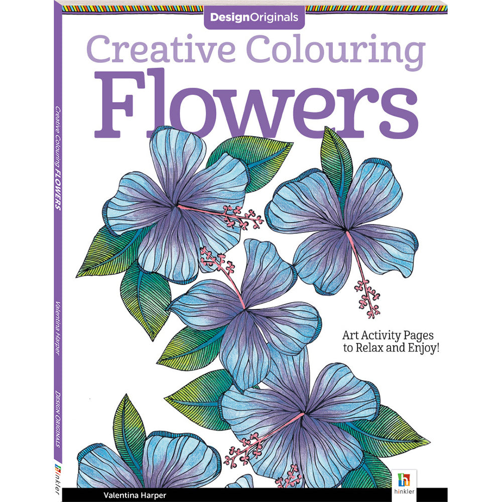 4x Kaleidoscope Design Originals Creative Colouring: Flowers Colouring Book