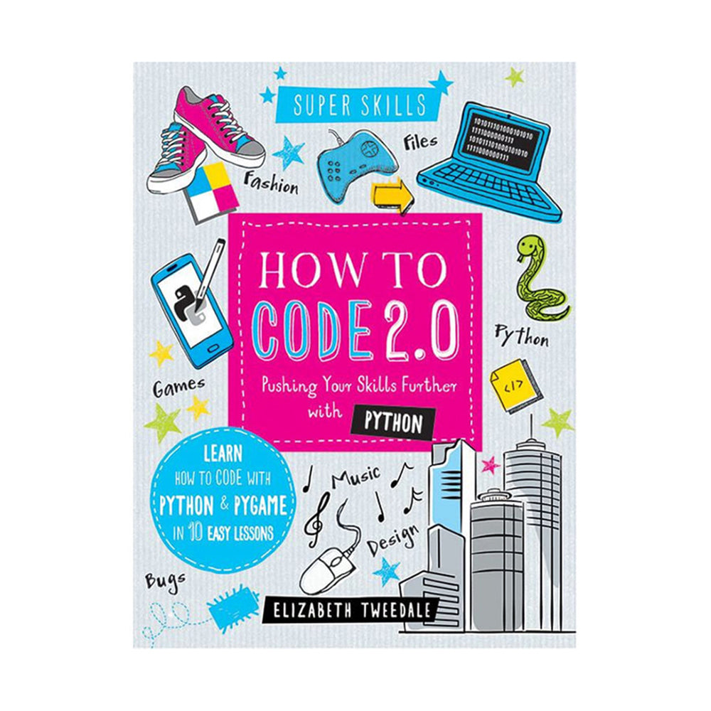 2PK Hinkler Super Skills How to Code 2.0 w/ Python Educational Book
