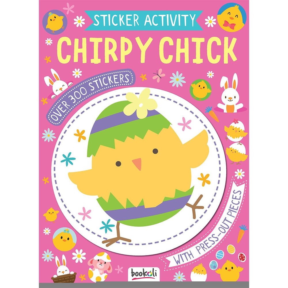 6x Bookoli Easter Sticker & Activity Chirpy Chick Kids Activity Book