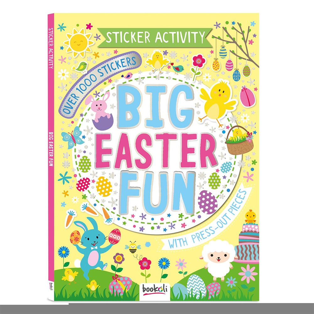4x Bookoli CSA Giant Spring: Big Easter Fun Sticker & Activity Book