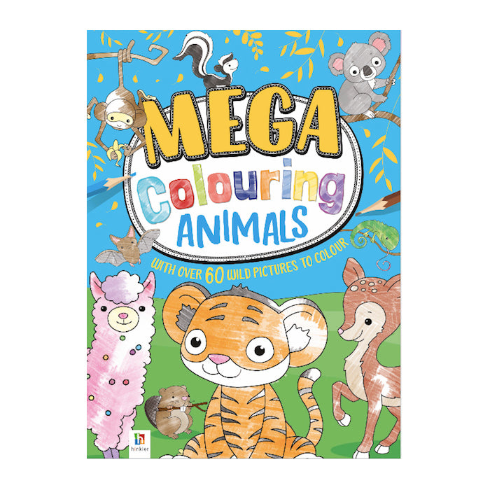 6x Bookoli Mega Colouring Baby Animals Kids Colouring Book