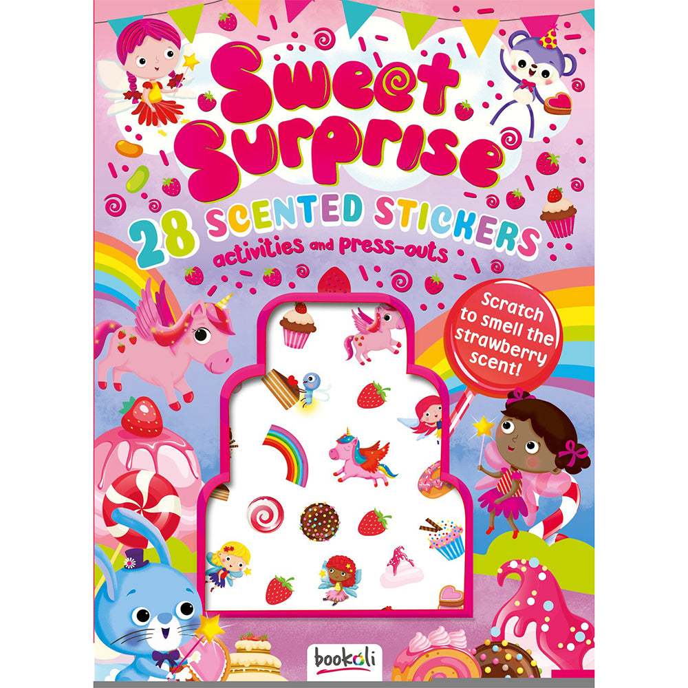 4x Bookoli Puffy Sticker Scented Surprise Kids Activity Book