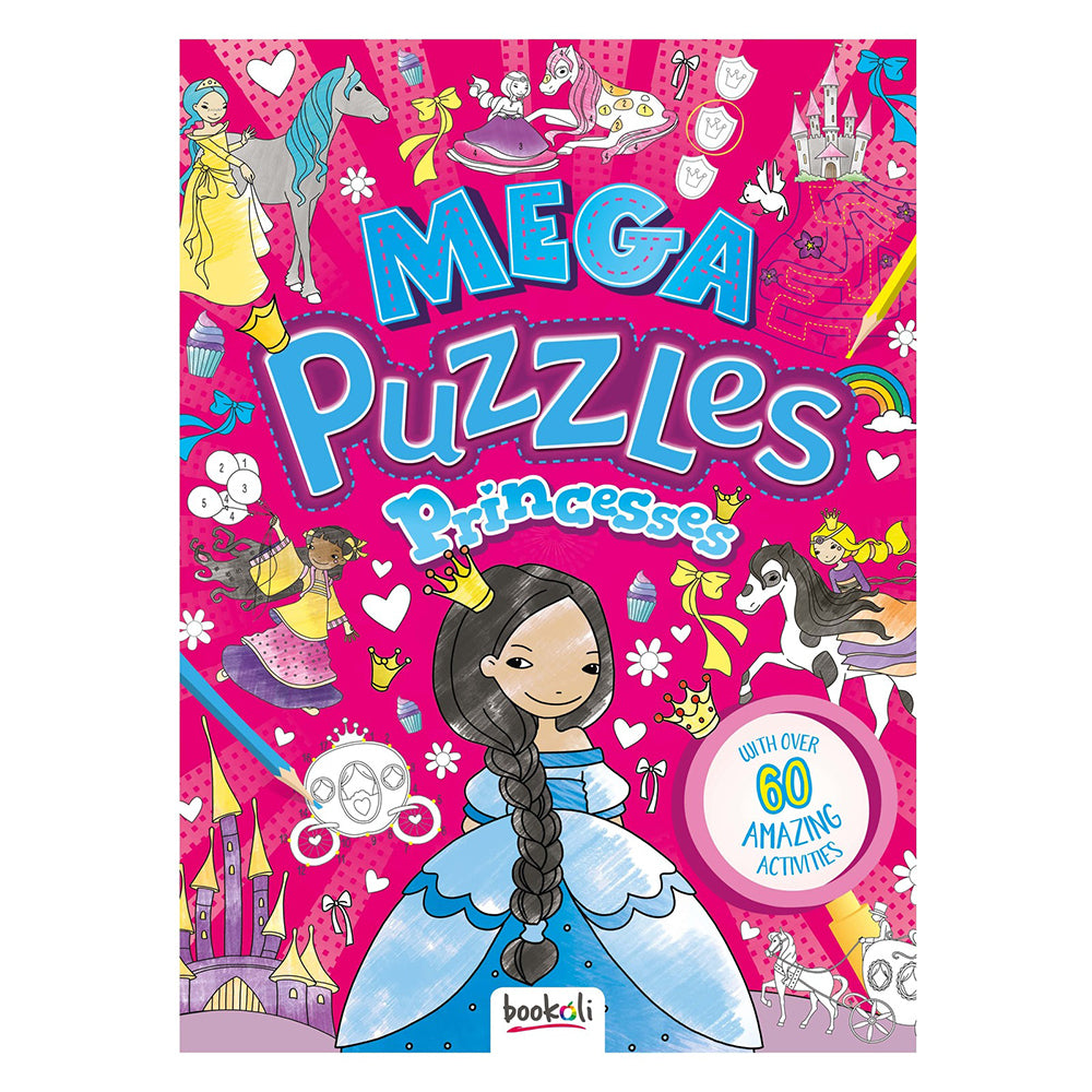 6x Bookoli Mega Puzzles: Princesses Childrens Puzzle Book 3y+