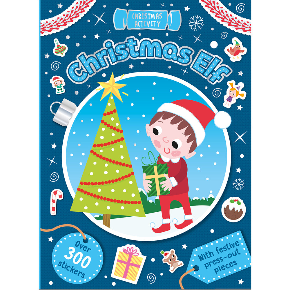 6x Bookoli Classic Sticker & Activity Christmas Elf (2021) Sticker Book