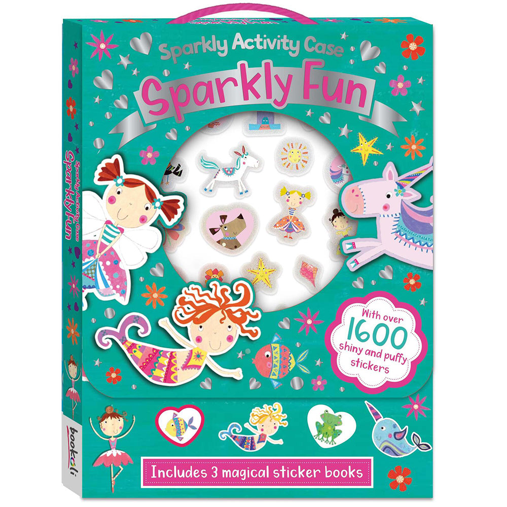 3x Bookoli Sparkly Activity Case: Sparkly Fun Sticker Craft Book